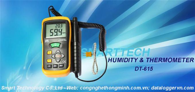 Thiết bị đo nhiệt độ và độ ẩm DT-615