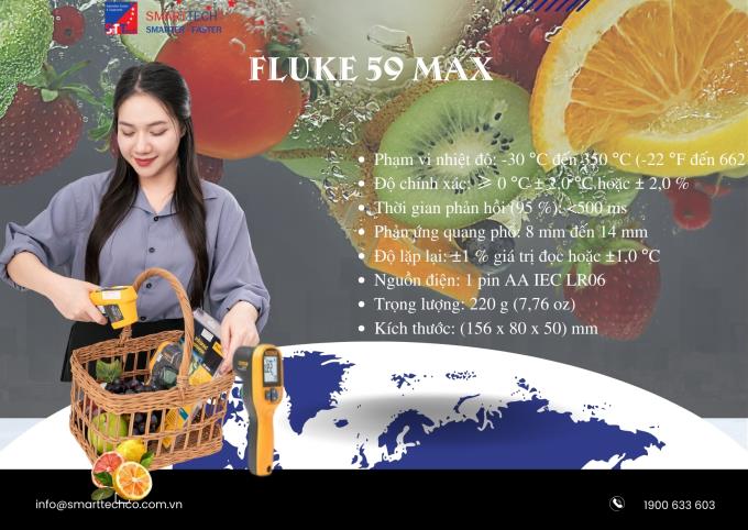 Máy đo nhiệt độ bằng hồng ngoại Fluke 59 MAX