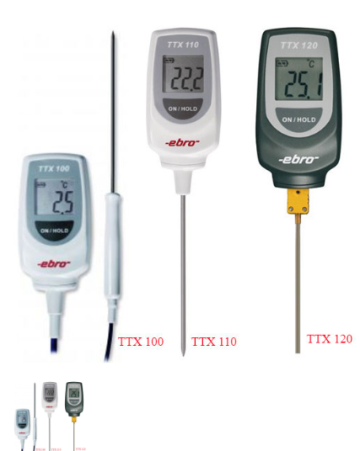 Máy đo tâm sản phẩm nhiệt độ điện tử, nhiệt kế điện tử EBRO